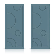 Load image into Gallery viewer, Bubble Pattern Hollow Core Stained Composite MDF Double Closet Sliding Doors