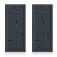 Load image into Gallery viewer, Bubble Pattern Hollow Core Stained Composite MDF Double Closet Sliding Doors