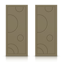 Load image into Gallery viewer, Bubble Pattern Hollow Core Stained Composite MDF Double Closet Sliding Doors