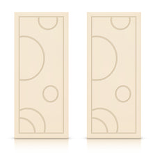 Load image into Gallery viewer, Bubble Pattern Hollow Core Stained Composite MDF Double Closet Sliding Doors