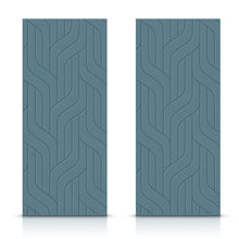 Load image into Gallery viewer, Hollow Core Stained Composite MDF Interior Double Closet Sliding Doors