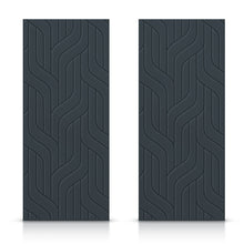 Load image into Gallery viewer, Hollow Core Stained Composite MDF Interior Double Closet Sliding Doors