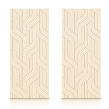 Load image into Gallery viewer, Hollow Core Stained Composite MDF Interior Double Closet Sliding Doors