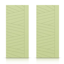 Load image into Gallery viewer, Hollow Core Stained Composite MDF Interior Double Closet Sliding Doors