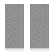 Load image into Gallery viewer, Hollow Core Stained Composite MDF Interior Double Closet Sliding Doors