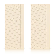 Load image into Gallery viewer, Hollow Core Stained Composite MDF Interior Double Closet Sliding Doors