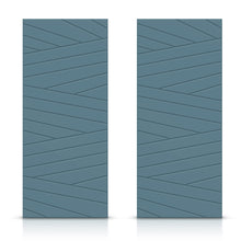Load image into Gallery viewer, Hollow Core Stained Composite MDF Interior Double Closet Sliding Doors