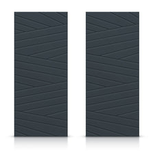 Load image into Gallery viewer, Hollow Core Stained Composite MDF Interior Double Closet Sliding Doors