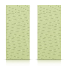 Load image into Gallery viewer, Hollow Core Stained Composite MDF Interior Double Closet Sliding Doors