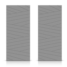 Load image into Gallery viewer, Hollow Core Stained Composite MDF Interior Double Closet Sliding Doors