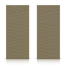 Load image into Gallery viewer, Hollow Core Stained Composite MDF Interior Double Closet Sliding Doors