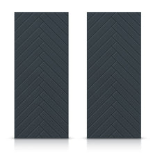 Load image into Gallery viewer, Hollow Core Stained Composite MDF Interior Double Closet Sliding Doors