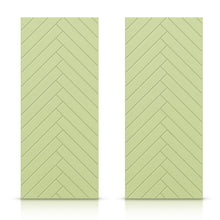 Load image into Gallery viewer, Hollow Core Stained Composite MDF Interior Double Closet Sliding Doors