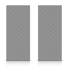 Load image into Gallery viewer, Hollow Core Stained Composite MDF Interior Double Closet Sliding Doors