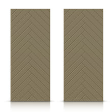 Load image into Gallery viewer, Hollow Core Stained Composite MDF Interior Double Closet Sliding Doors