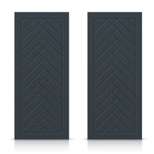 Load image into Gallery viewer, Hollow Core Stained Composite MDF Interior Double Closet Sliding Doors