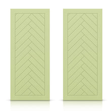Load image into Gallery viewer, Hollow Core Stained Composite MDF Interior Double Closet Sliding Doors