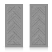 Load image into Gallery viewer, Hollow Core Stained Composite MDF Interior Double Closet Sliding Doors
