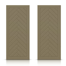 Load image into Gallery viewer, Hollow Core Stained Composite MDF Interior Double Closet Sliding Doors