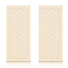 Load image into Gallery viewer, Hollow Core Stained Composite MDF Interior Double Closet Sliding Doors