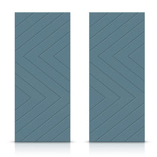 Load image into Gallery viewer, Hollow Core Stained Composite MDF Interior Double Closet Sliding Doors