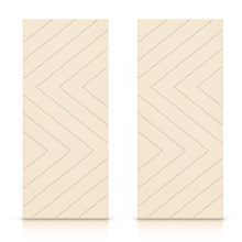 Load image into Gallery viewer, Hollow Core Stained Composite MDF Interior Double Closet Sliding Doors