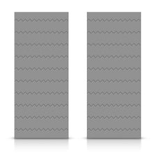 Load image into Gallery viewer, Hollow Core Stained Composite MDF Interior Double Closet Sliding Doors