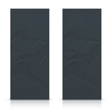 Load image into Gallery viewer, Hollow Core Stained Composite MDF Interior Double Closet Sliding Doors