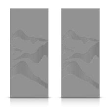 Load image into Gallery viewer, Hollow Core Stained Composite MDF Interior Double Closet Sliding Doors