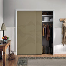Load image into Gallery viewer, Hollow Core Stained Composite MDF Interior Double Closet Sliding Doors