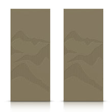 Load image into Gallery viewer, Hollow Core Stained Composite MDF Interior Double Closet Sliding Doors