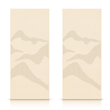 Load image into Gallery viewer, Hollow Core Stained Composite MDF Interior Double Closet Sliding Doors