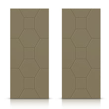 Load image into Gallery viewer, Hollow Core Stained Composite MDF Interior Double Closet Sliding Doors