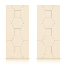 Load image into Gallery viewer, Hollow Core Stained Composite MDF Interior Double Closet Sliding Doors