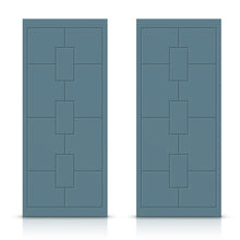 Load image into Gallery viewer, Hollow Core Stained Composite MDF Interior Double Closet Sliding Doors