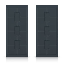 Load image into Gallery viewer, Hollow Core Stained Composite MDF Interior Double Closet Sliding Doors