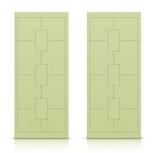 Load image into Gallery viewer, Hollow Core Stained Composite MDF Interior Double Closet Sliding Doors