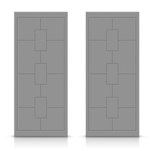 Load image into Gallery viewer, Hollow Core Stained Composite MDF Interior Double Closet Sliding Doors