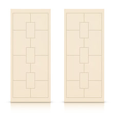 Load image into Gallery viewer, Hollow Core Stained Composite MDF Interior Double Closet Sliding Doors