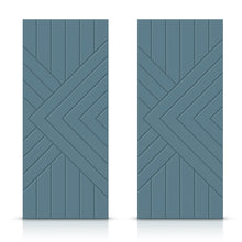 Load image into Gallery viewer, Hollow Core Stained Composite MDF Interior Double Closet Sliding Doors
