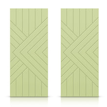 Load image into Gallery viewer, Hollow Core Stained Composite MDF Interior Double Closet Sliding Doors