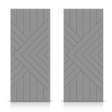 Load image into Gallery viewer, Hollow Core Stained Composite MDF Interior Double Closet Sliding Doors