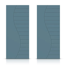 Load image into Gallery viewer, Hollow Core Stained Composite MDF Interior Double Closet Sliding Doors