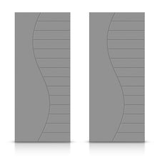 Load image into Gallery viewer, Hollow Core Stained Composite MDF Interior Double Closet Sliding Doors