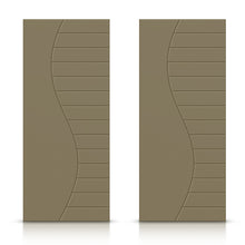 Load image into Gallery viewer, Hollow Core Stained Composite MDF Interior Double Closet Sliding Doors