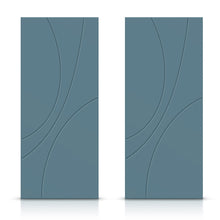 Load image into Gallery viewer, Hollow Core Stained Composite MDF Interior Double Closet Sliding Doors