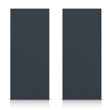 Load image into Gallery viewer, Hollow Core Stained Composite MDF Interior Double Closet Sliding Doors