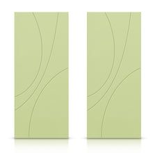 Load image into Gallery viewer, Hollow Core Stained Composite MDF Interior Double Closet Sliding Doors