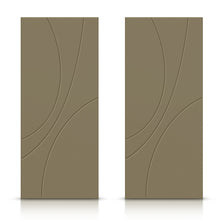 Load image into Gallery viewer, Hollow Core Stained Composite MDF Interior Double Closet Sliding Doors