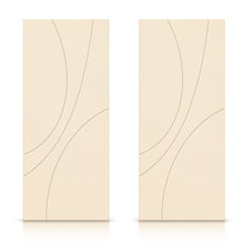 Load image into Gallery viewer, Hollow Core Stained Composite MDF Interior Double Closet Sliding Doors